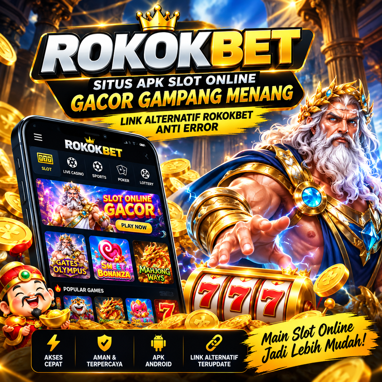 ROKOKBET : Situs APK Slot Online Gacor Gampang Menang - Link Alternatif ROKOKBET Anti Error