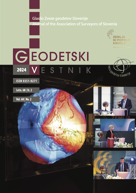 naslovnica aktualnega Geodetskega vestnika